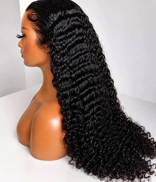 Deep Wave Lace Front Wig – Jet Black