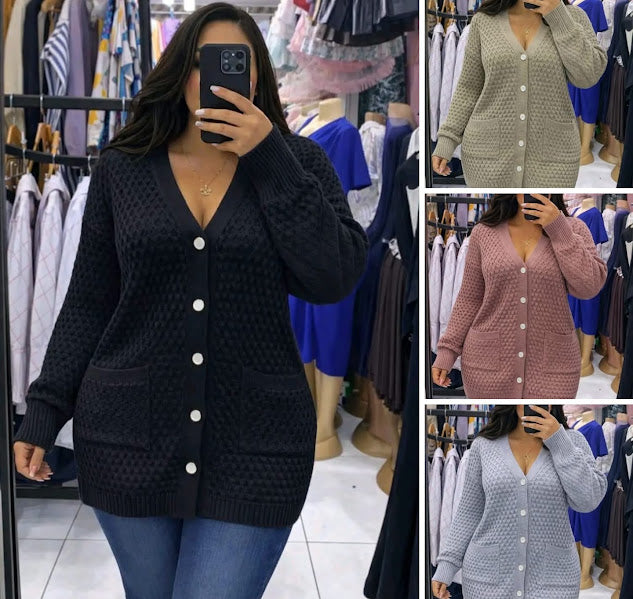 Button-Down Knit Cardigan