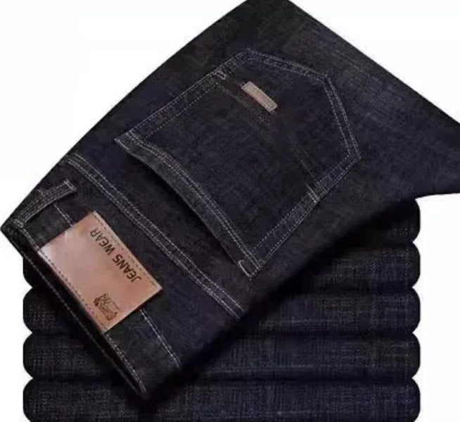 Men's Dark Wash Straight Leg Jeans