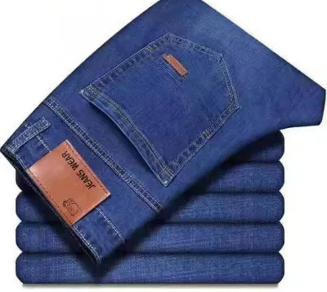 Men's Dark Wash Straight Leg Jeans