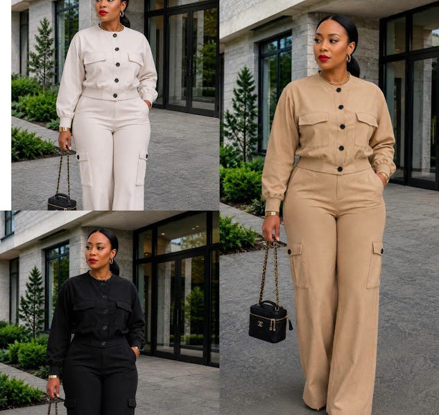 Women's Cargo Utility Two-Piece Set