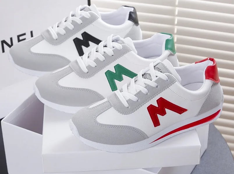 M-Logo Retro Lace-Up Sneakers