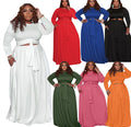 Plus Size 2-Piece Crop Top & Maxi Skirt Set