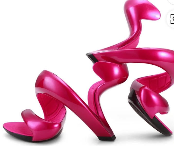 Ocandy Spiral Snake Heel Statement Shoes