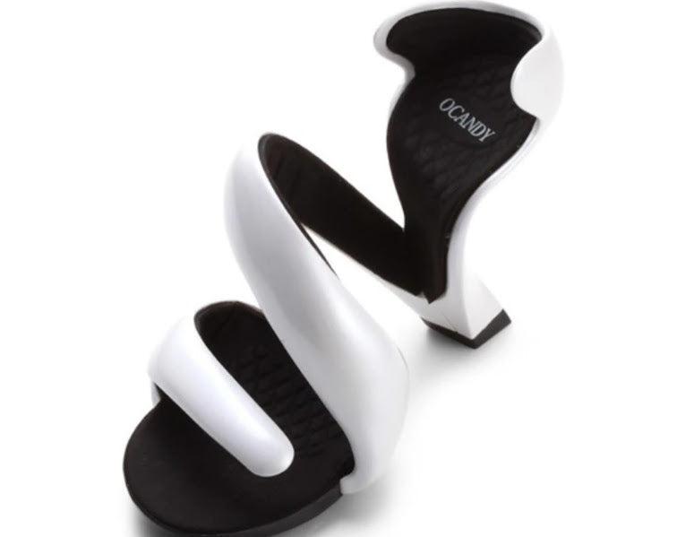 Ocandy Spiral Snake Heel Statement Shoes