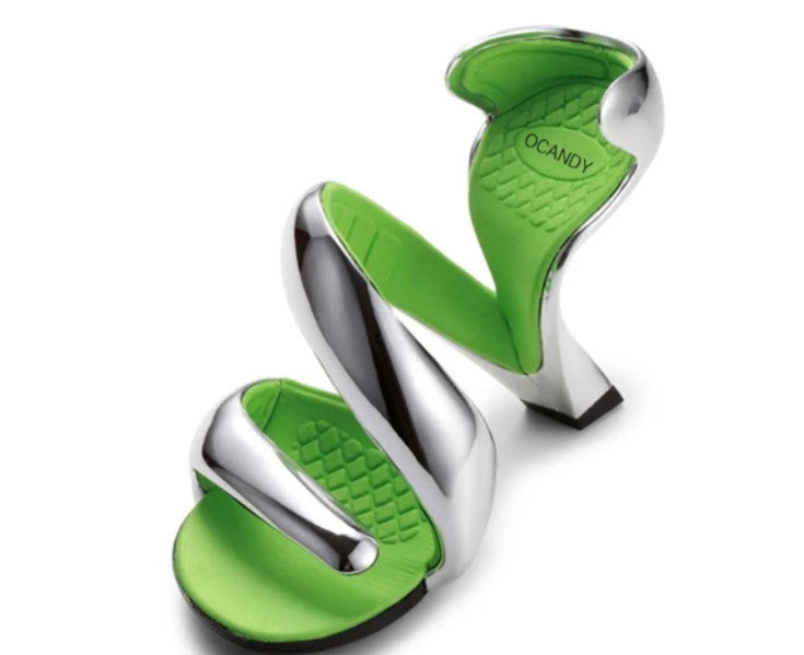 Ocandy Spiral Snake Heel Statement Shoes