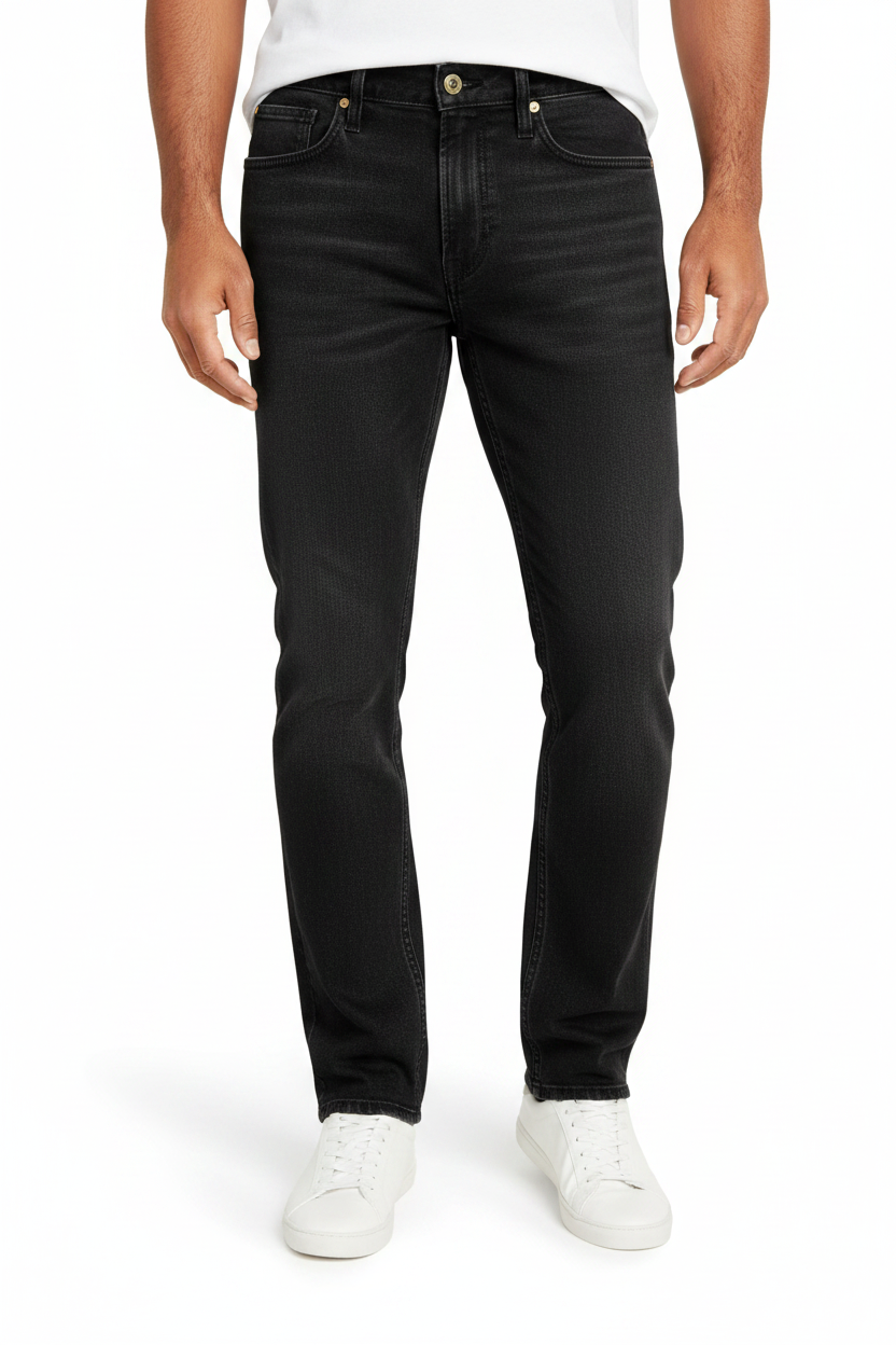 Black Straight Leg Jeans