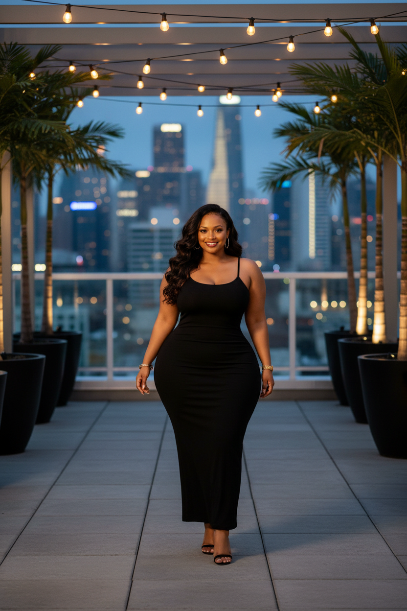 Bodycon Maxi Dress Black