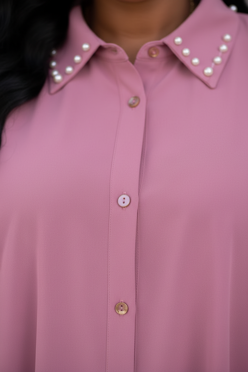 Dusty Rose Batwing Set - Detail