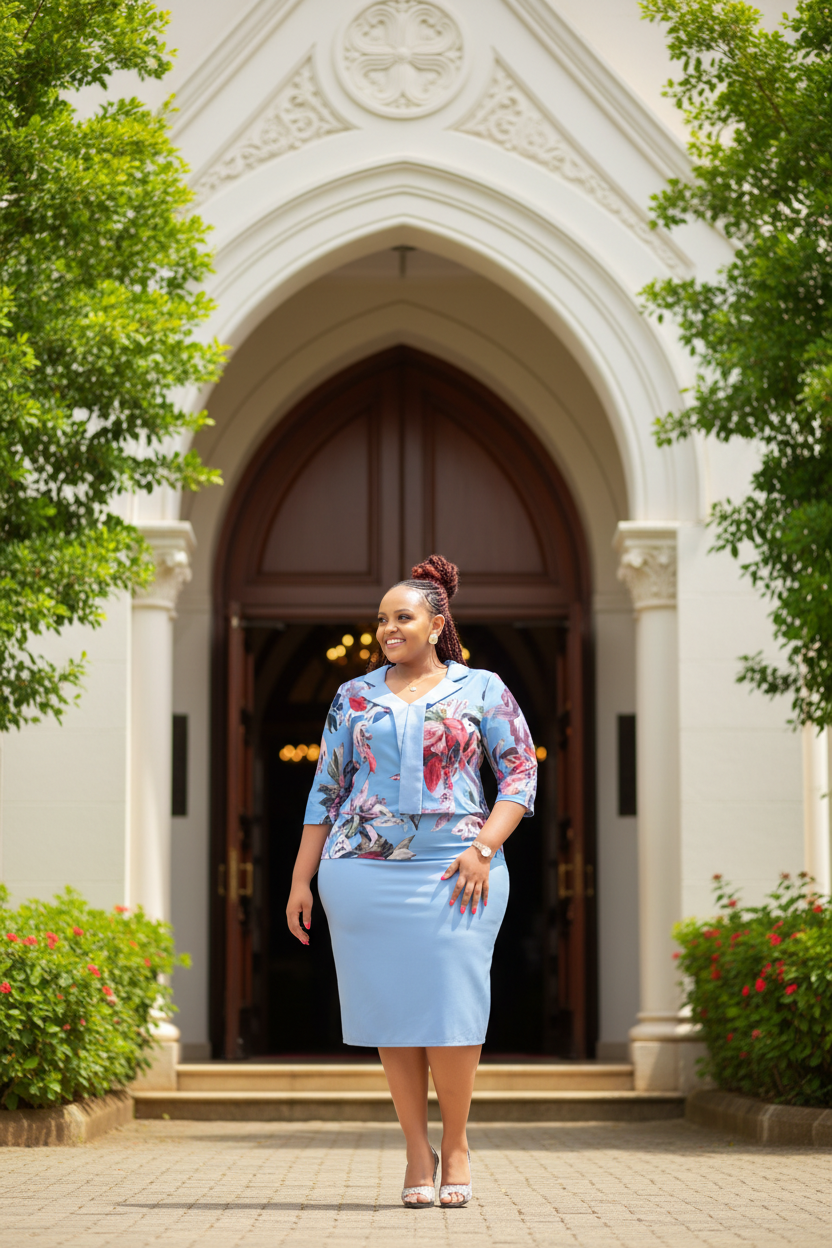 Floral Blazer Set – Church