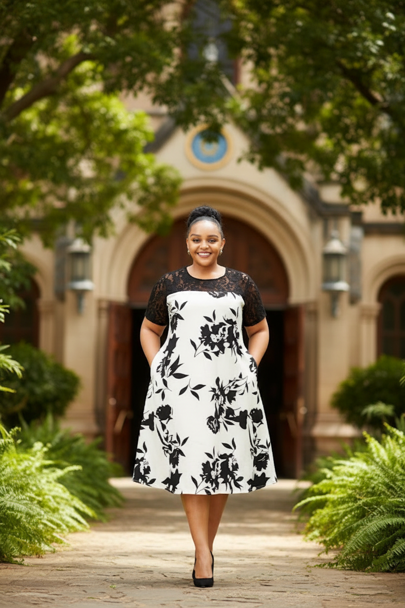 Floral Lace Dress – Church