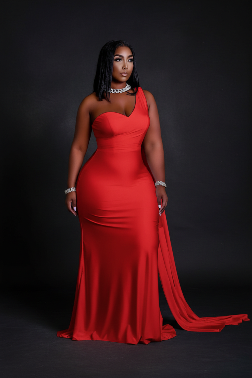 Mermaid Gown - Red