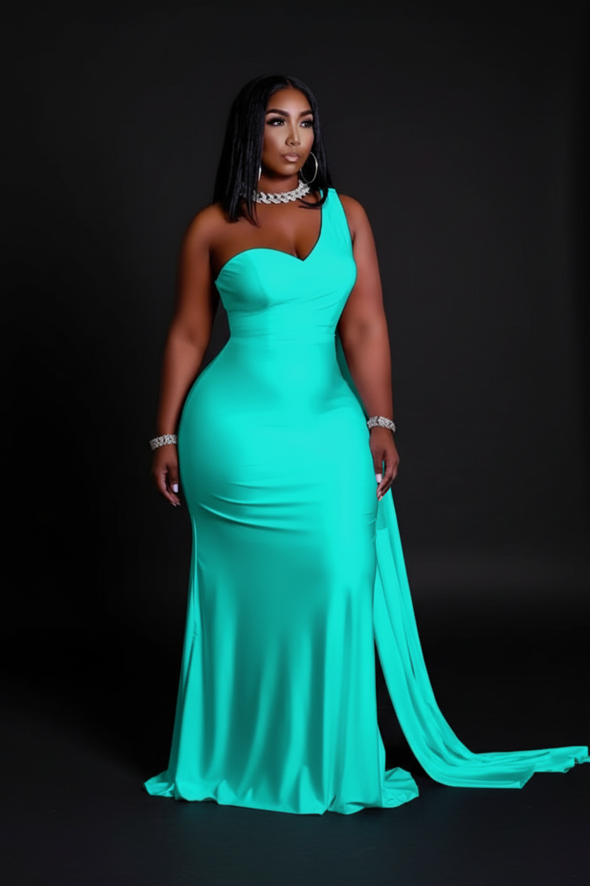 Mermaid Gown - Teal