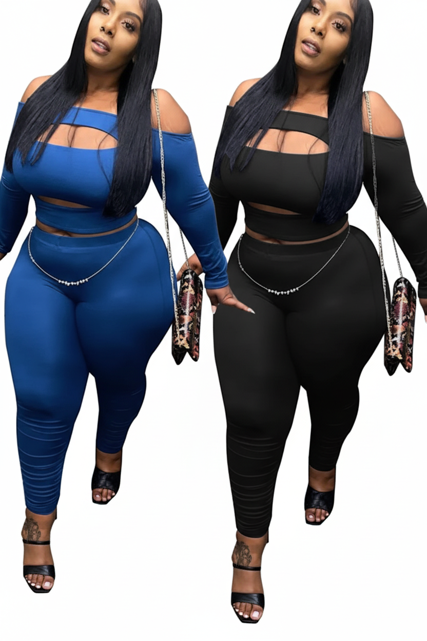 Off-Shoulder Set - Black