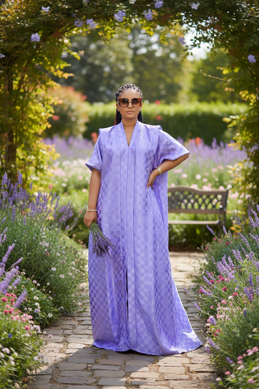 Outdoor Lavender Maxi Dress