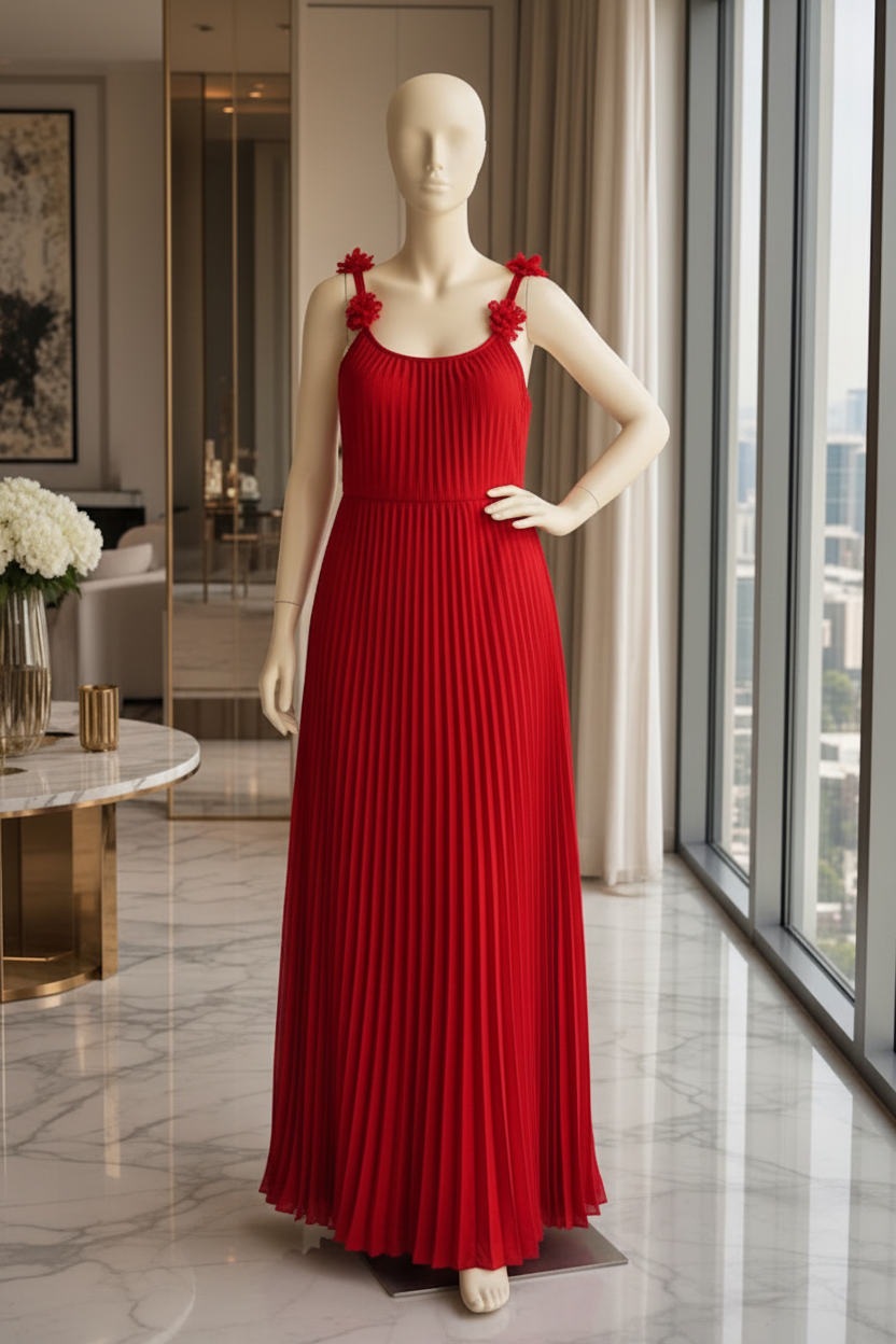 Pleated Maxi Dress - Lifestyle