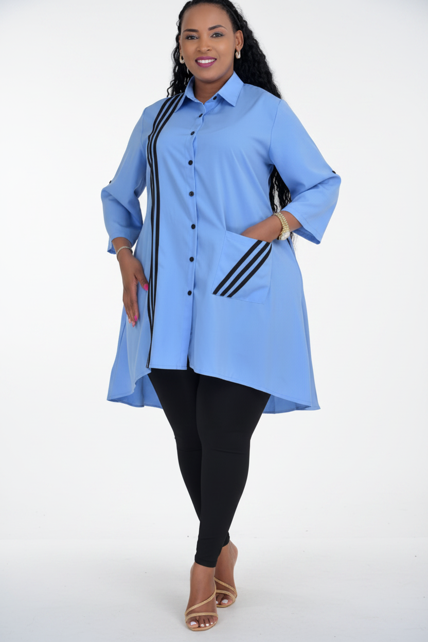 Sky Blue Stripe Shirt - Studio