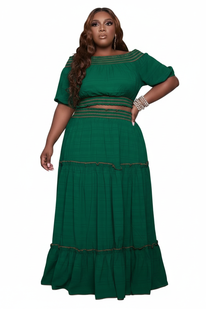 Tiered Maxi Set - Green