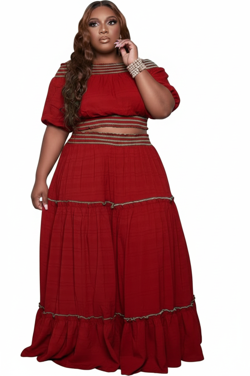 Tiered Maxi Set - Red