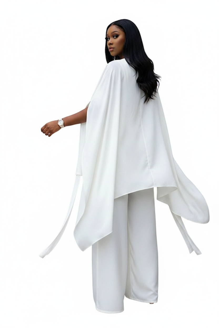 White Cape Set