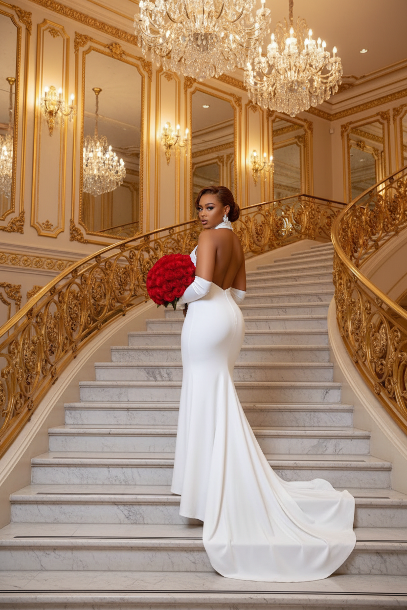 White Mermaid Dress – Luxury
